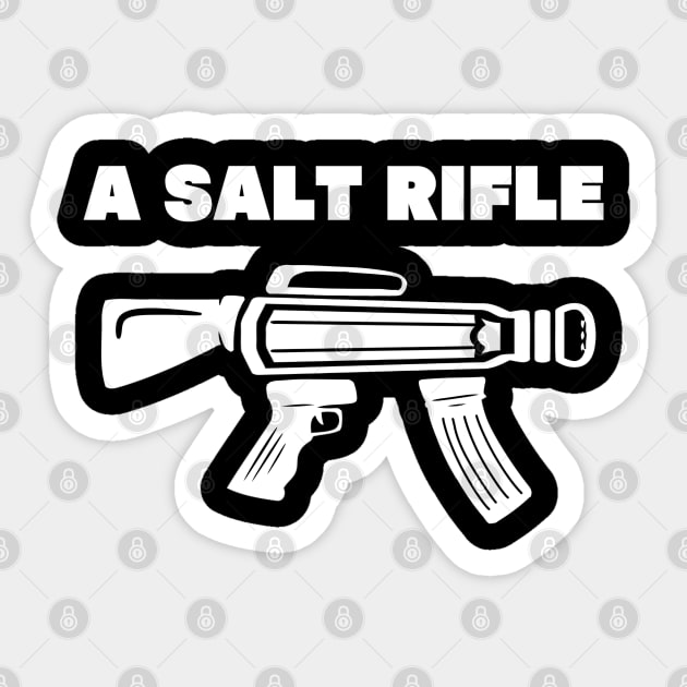 a salt rifle Sticker by A Comic Wizard